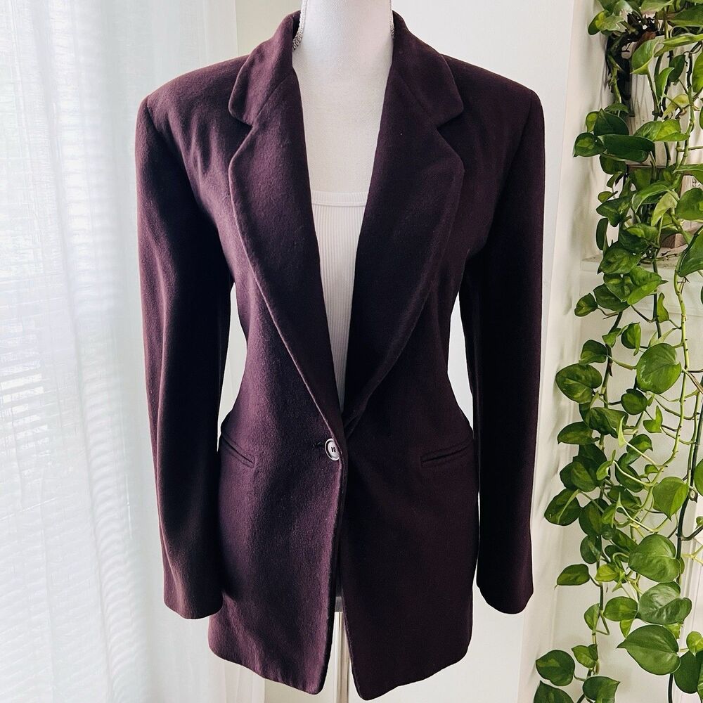 Saks Fifth Avenue Brown Single-Button Blazer
